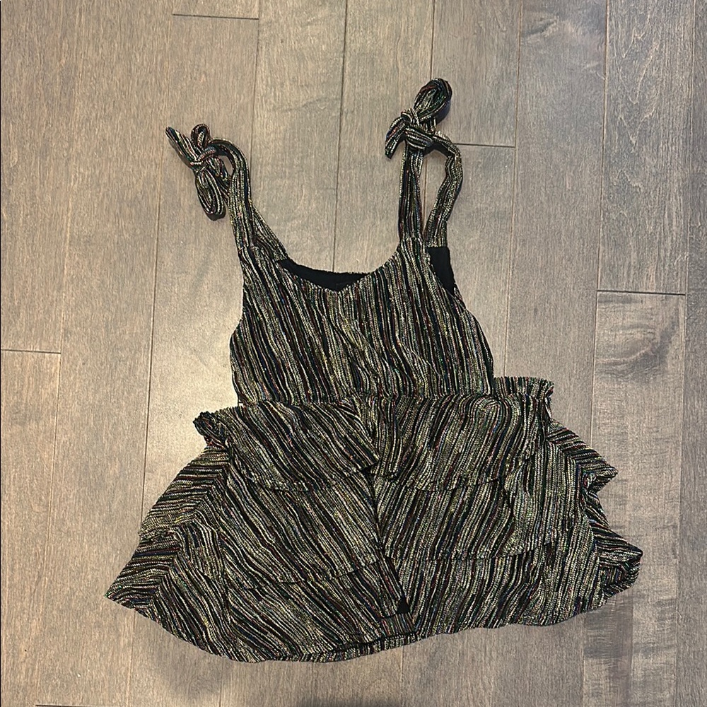 FBZ 3T Striped Sleeveless dress with adjustable Bow Straps